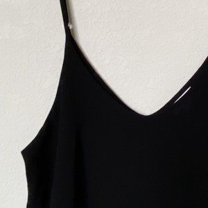 E&M Black Chiffon Spaghetti Strap Cami